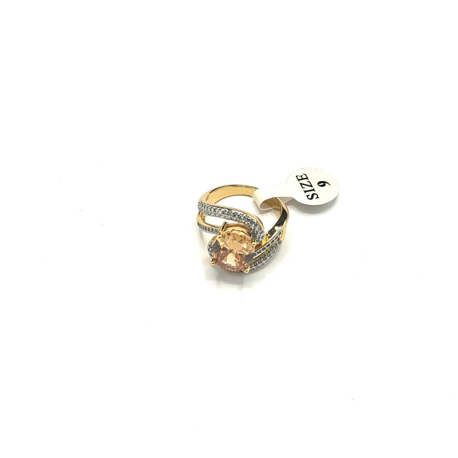 Premium Quality Real Zircone Diamond Cut Gold Plated Rings ART-FAJ-5007