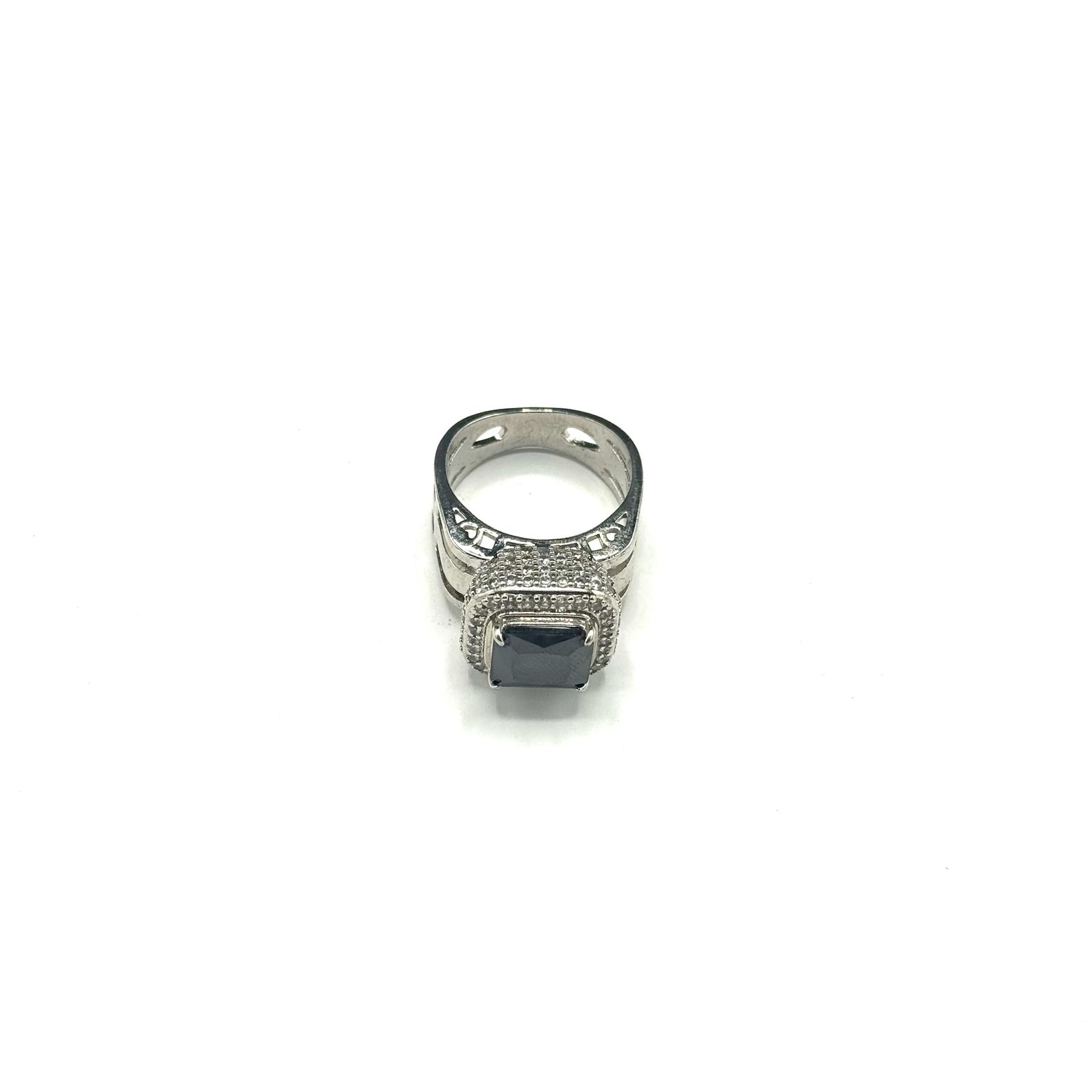 Premium Quality Real Zircone Diamond Cut Silver Rings ART-FAJ-5018