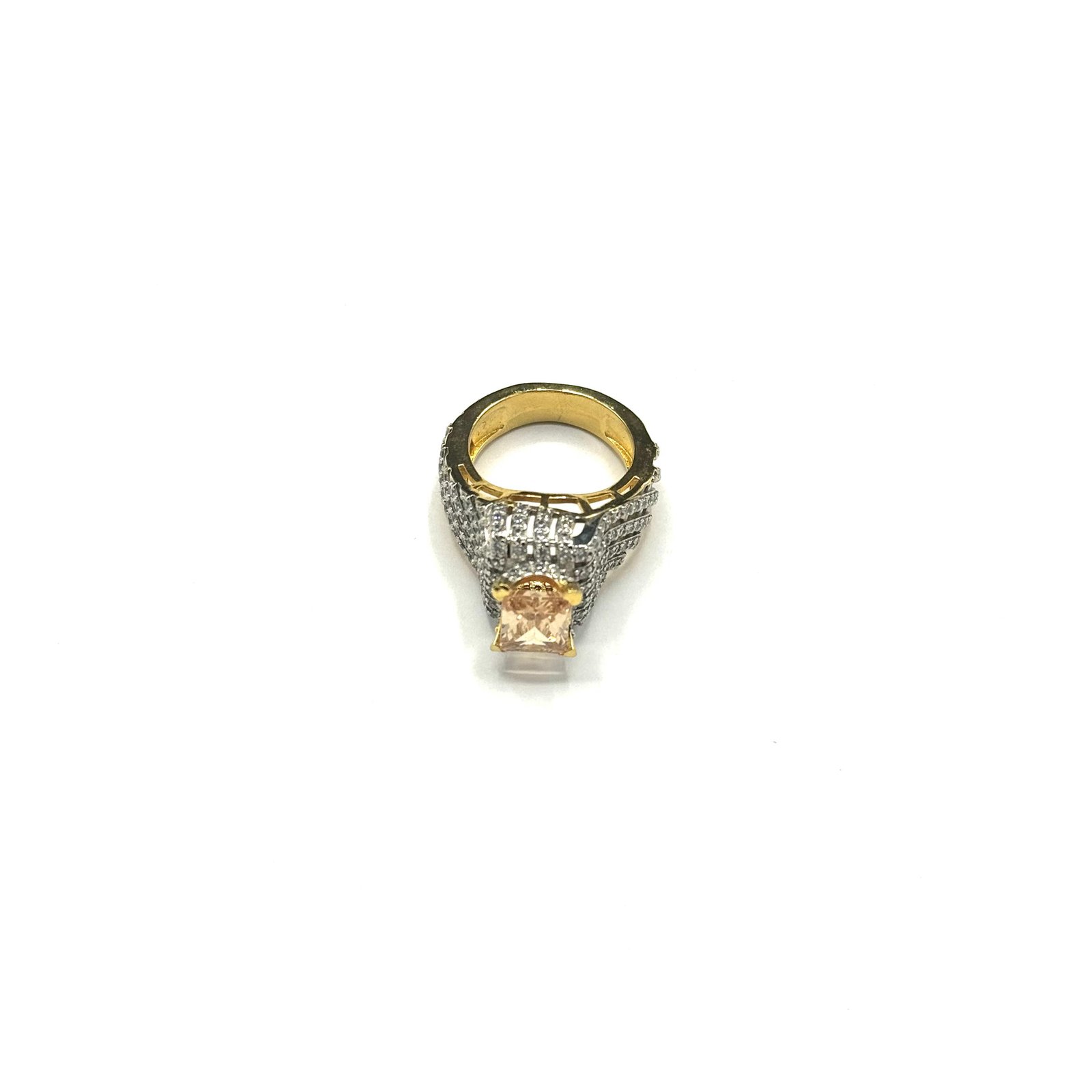 Premium Quality Real Zircone Diamond Cut Stone Rings ART-FAJ-5025