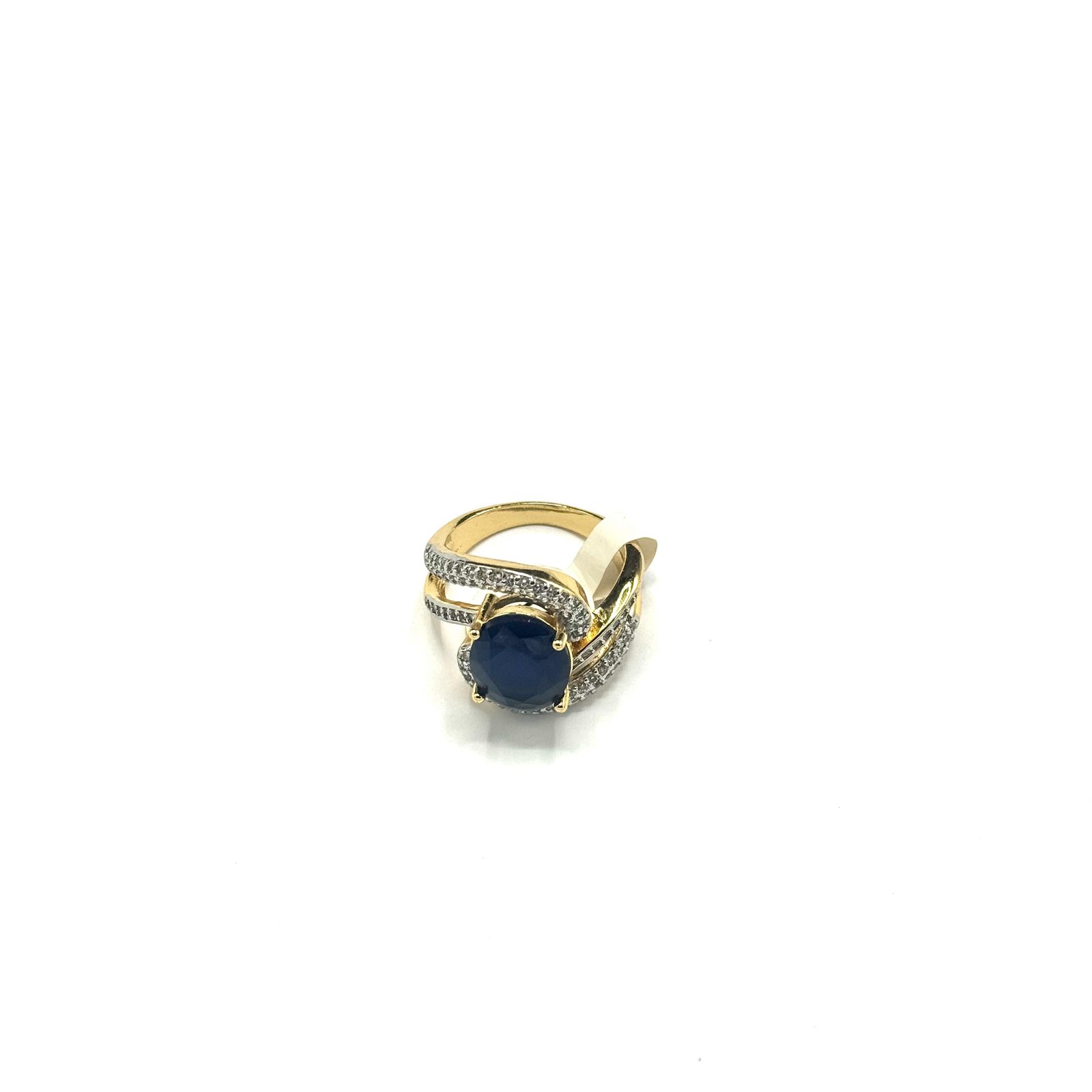 Premium Quality Real Zircone Diamond Cut Blue Rings ART-FAJ-5032