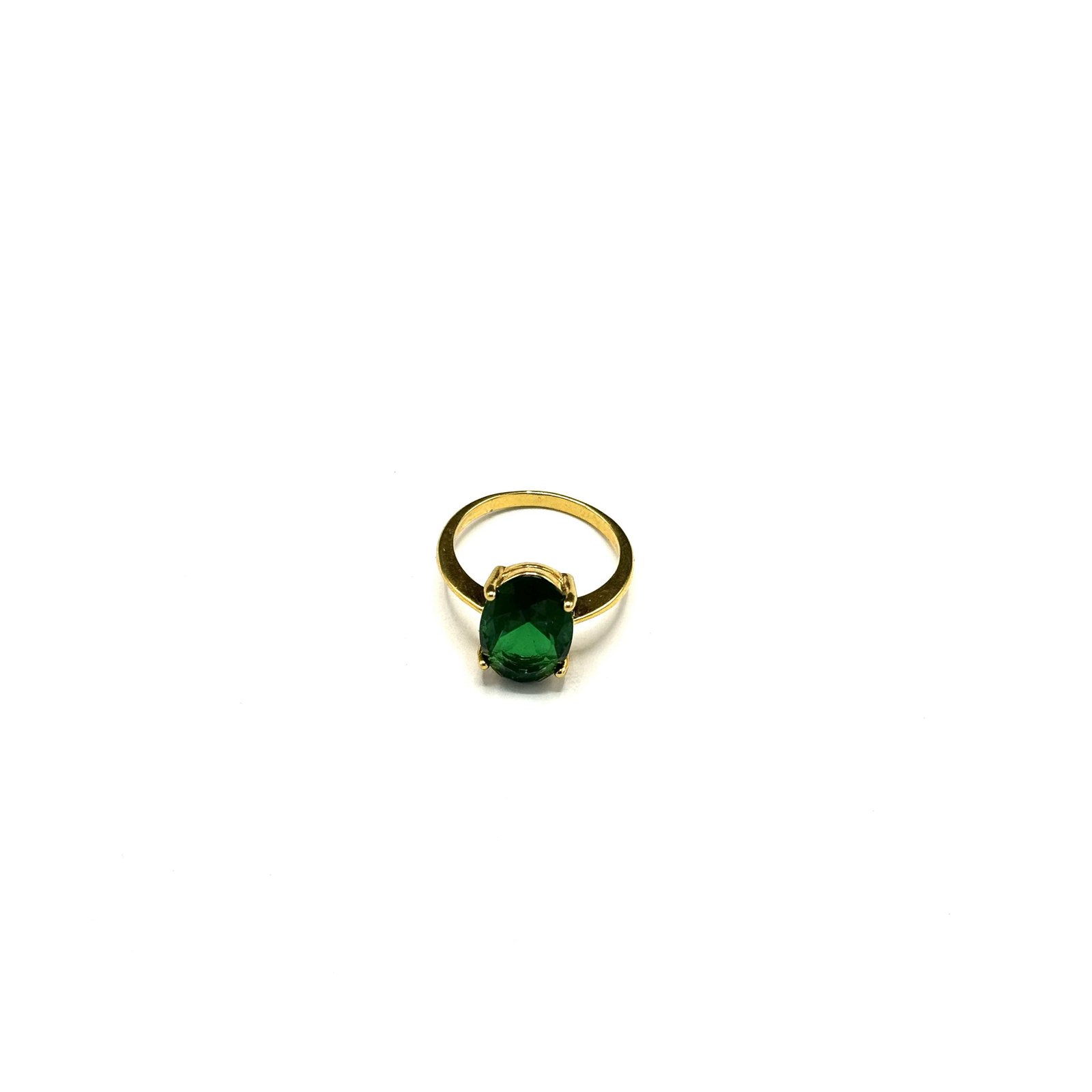 Premium Quality Real Zircone Green Gold Plated Rings ART-FAJ-5116