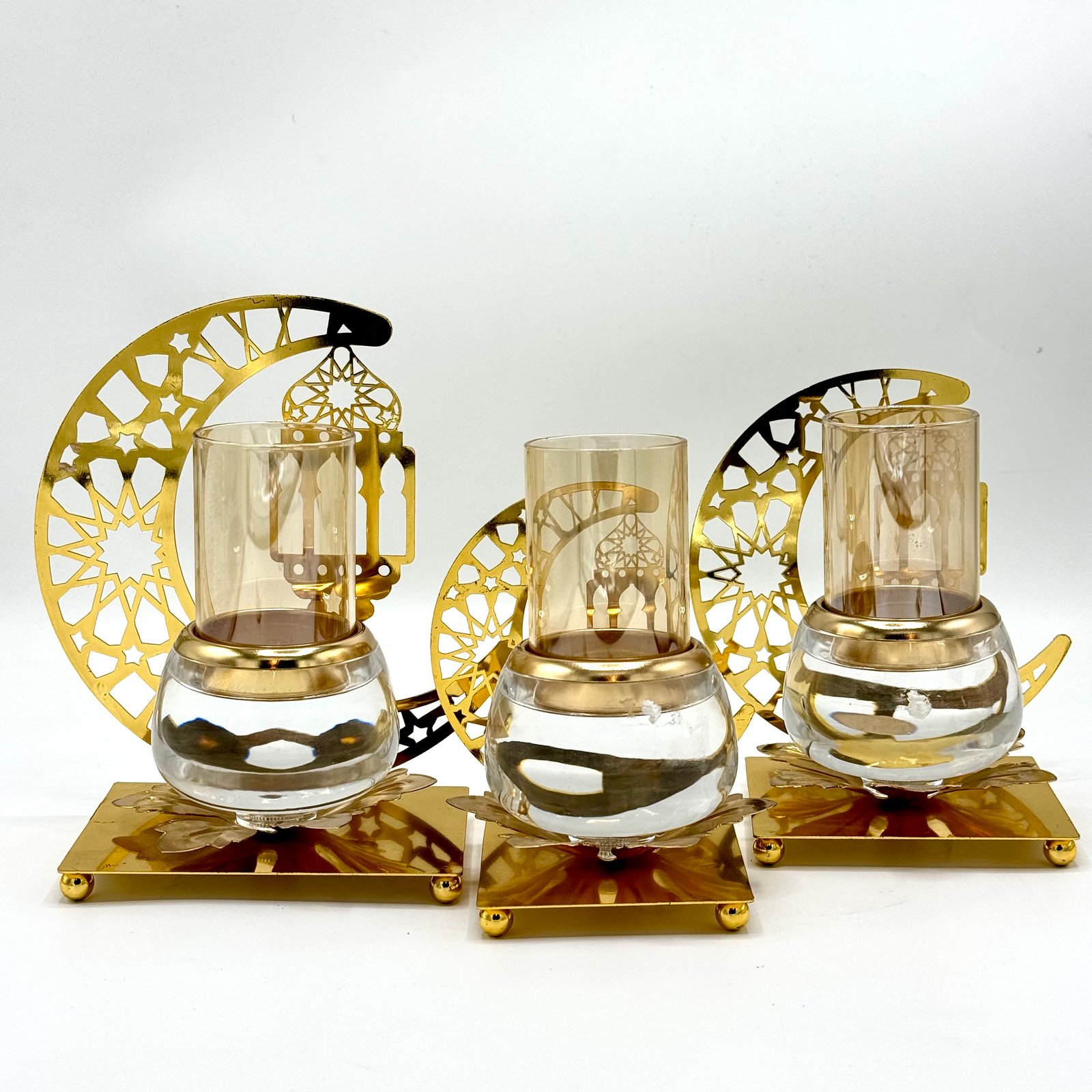Decor Cystal Body Luxurious Candle Stand 3PCS ART-N-2505