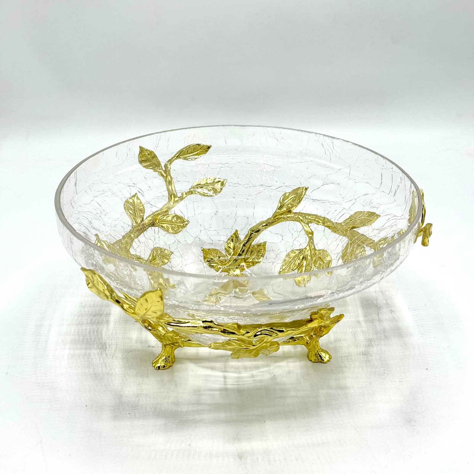 Decor Glass Bowl With Twig Base ART-N-2680