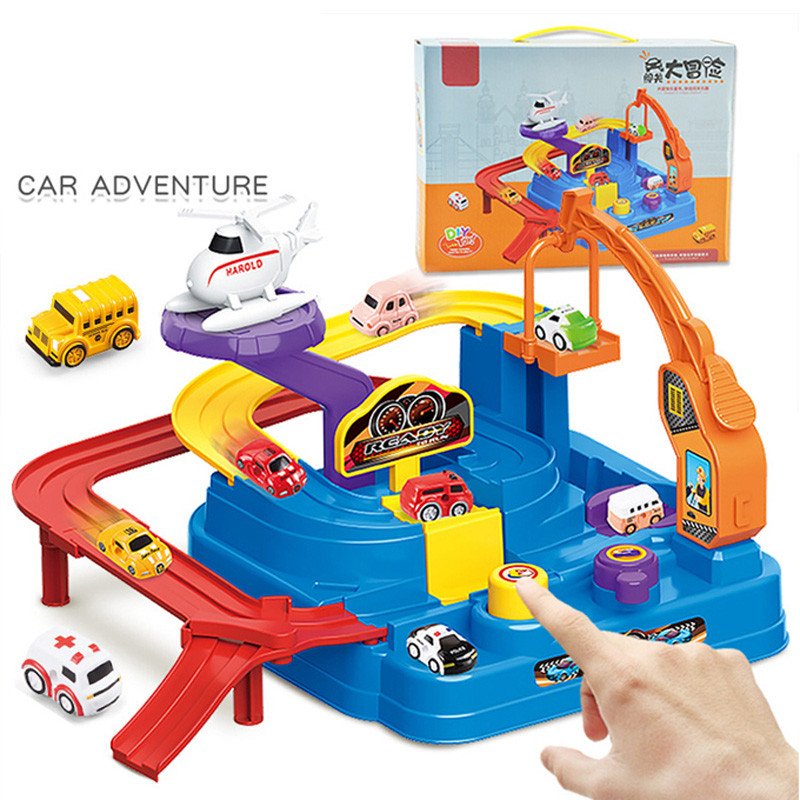 Educational Car Adventure Race Track & Parking Garage Mini Set
