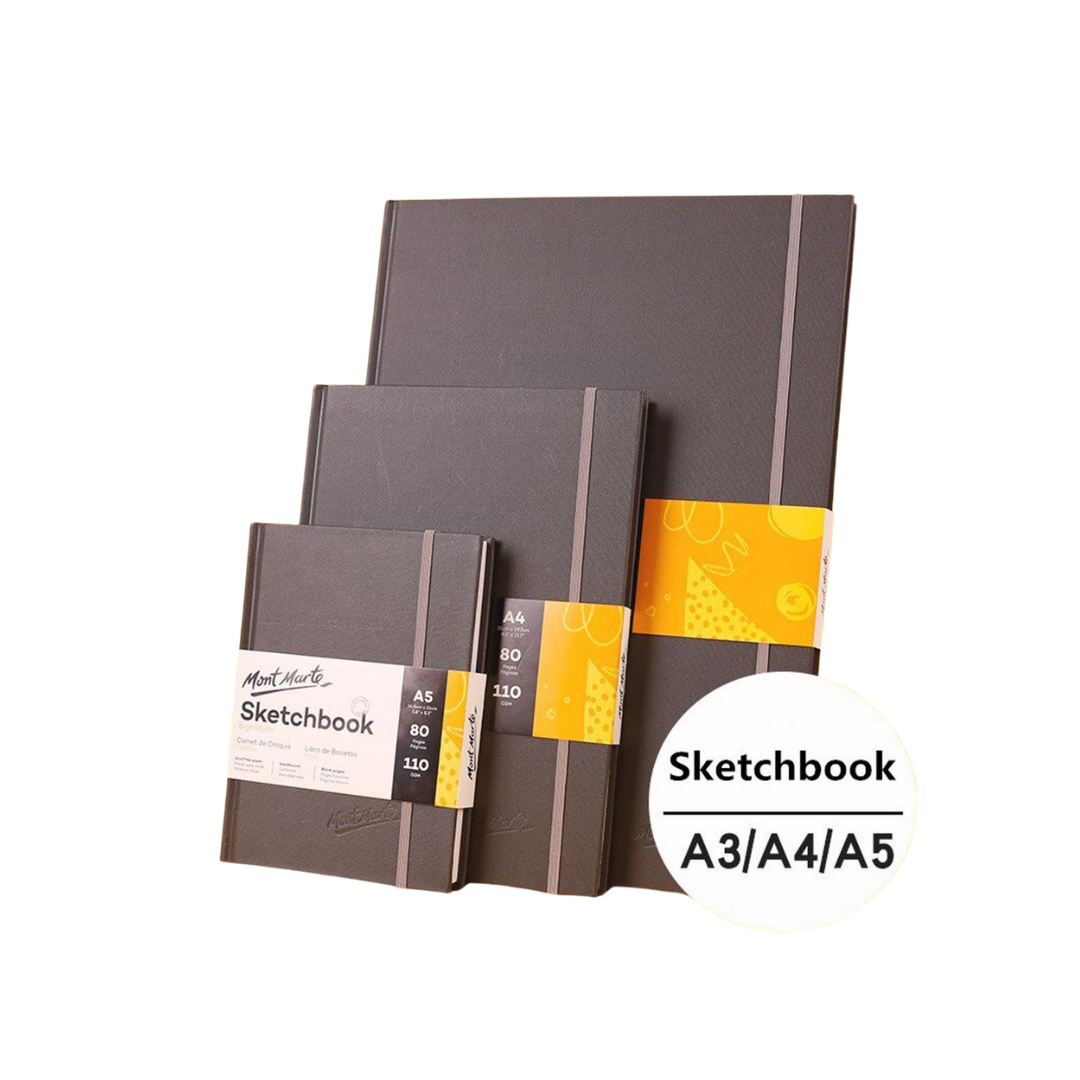 Mont Marte Hardbound Sketch Book - Signature Series, 110gsm