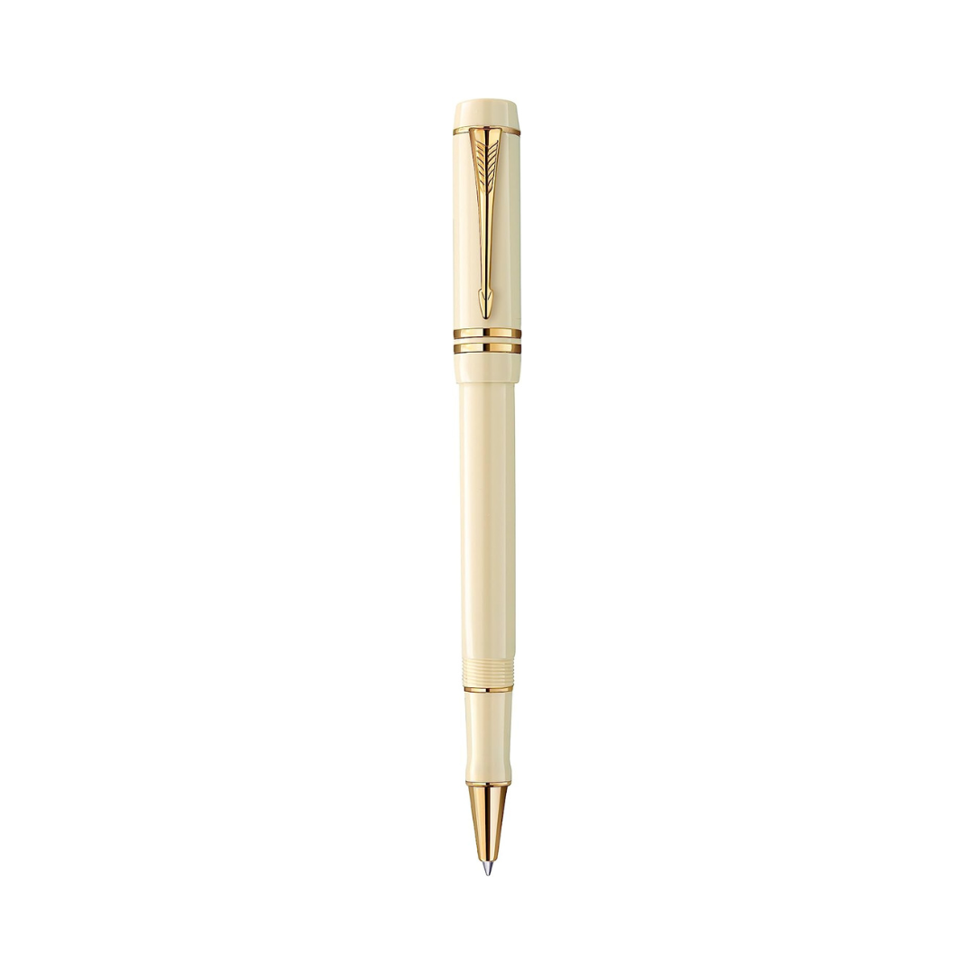 Parker Duofold International Rollerball Pen - White Ivorine