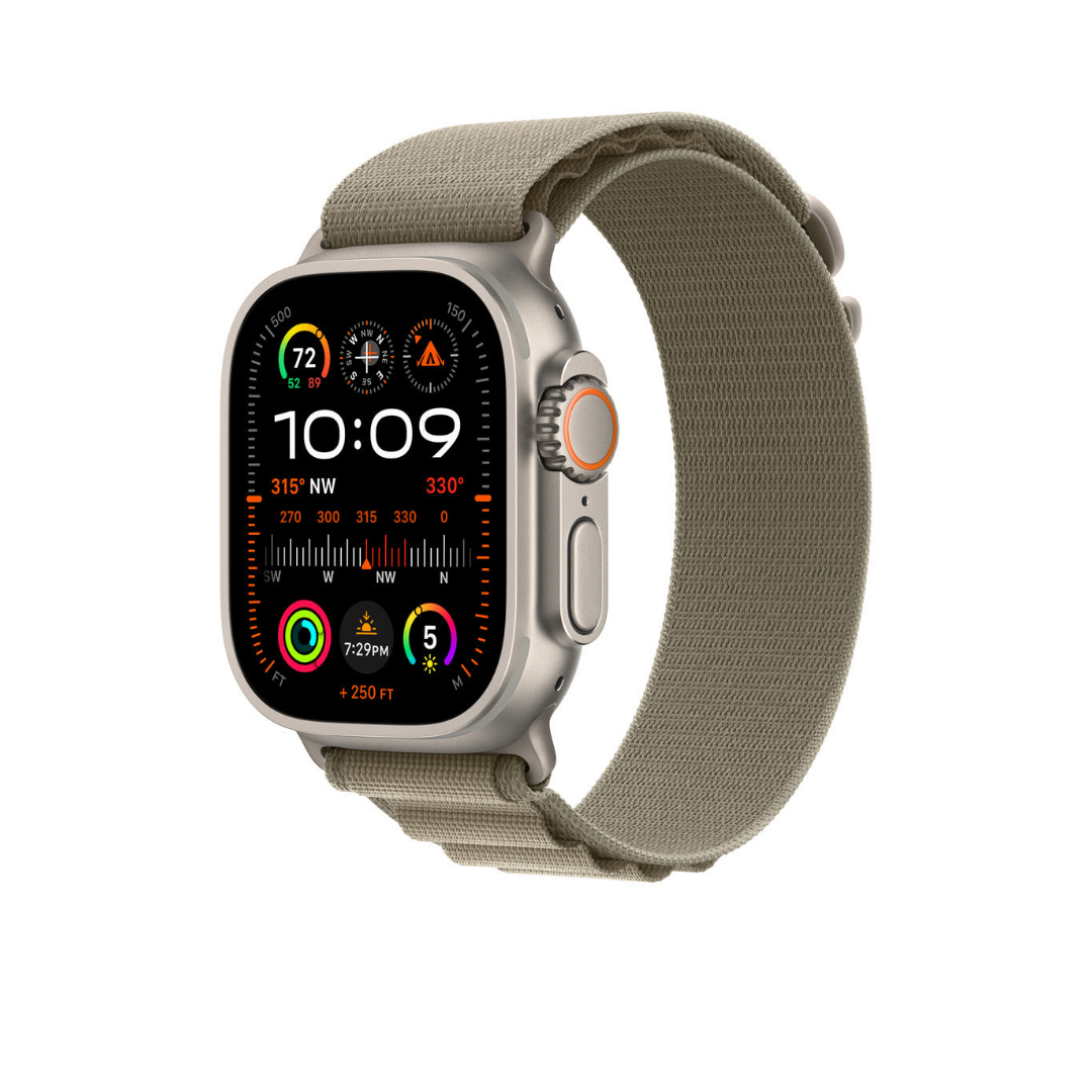 Apple Watch Strap Olive Alpine Loop