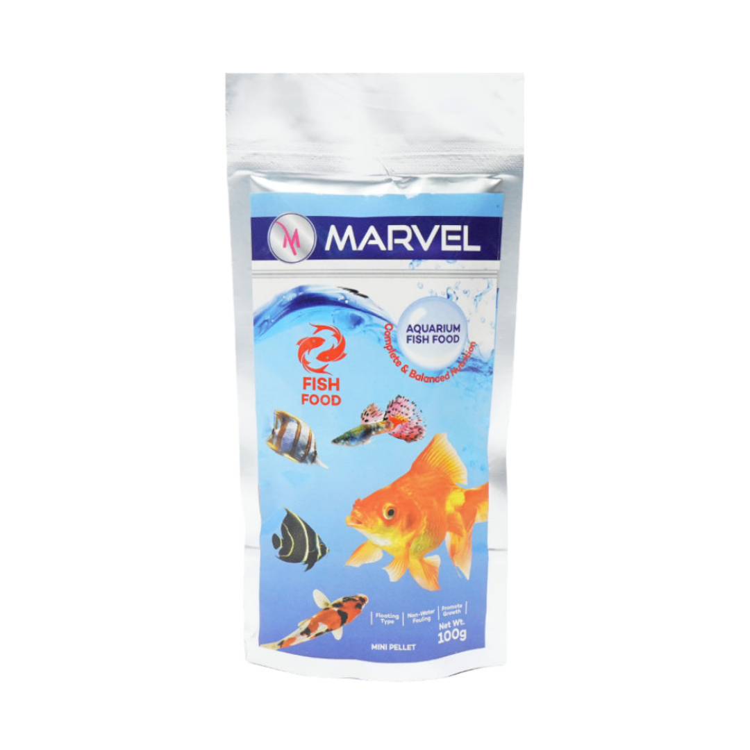 "Marvel Lucky Mini Pellet Fish Food 100g"