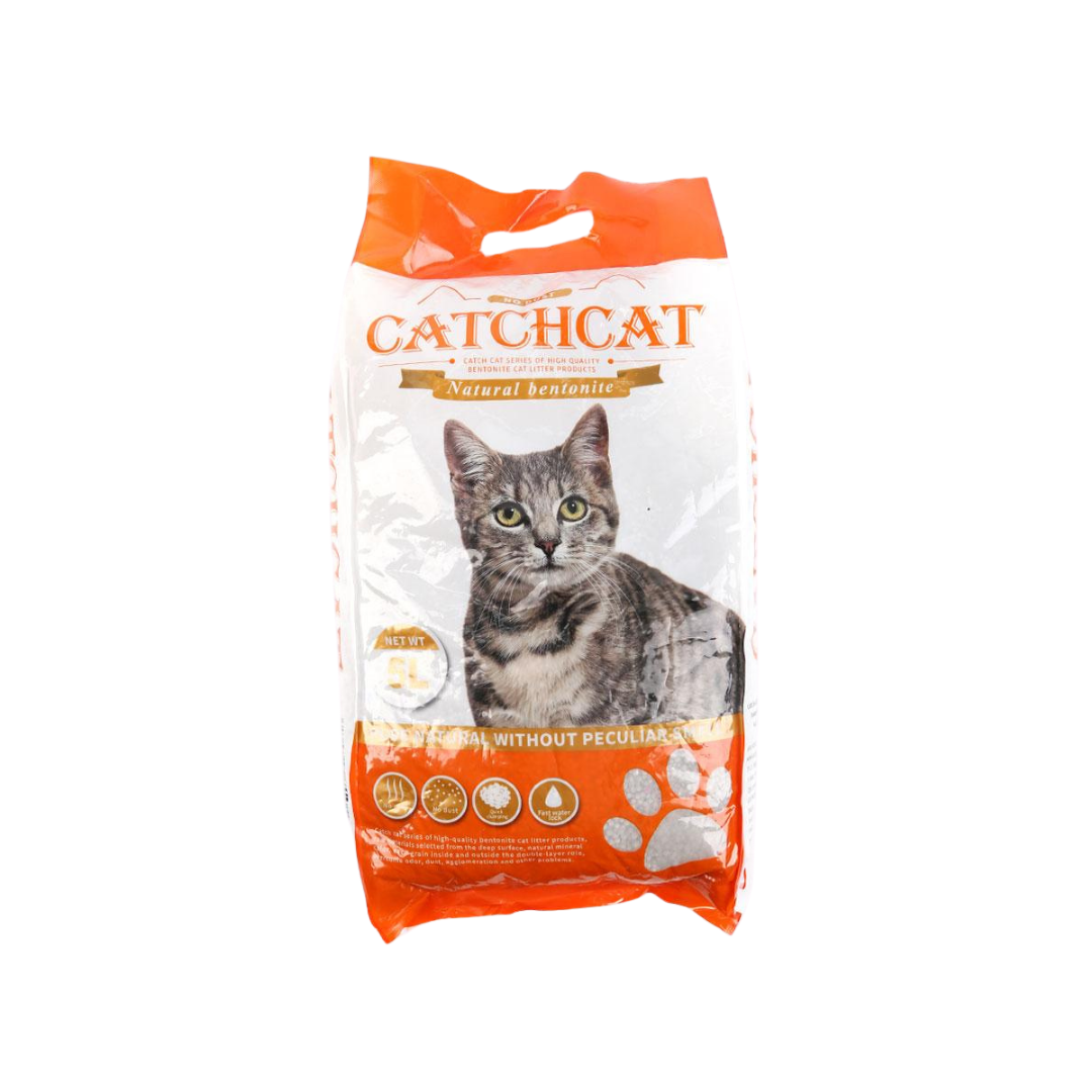 CatchCat Bentonite Cat Litter, Orange Scent – 5L