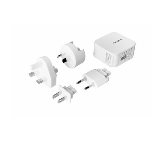 Targus Dual USB Rapid Power Charger (Total 4.2A) - White