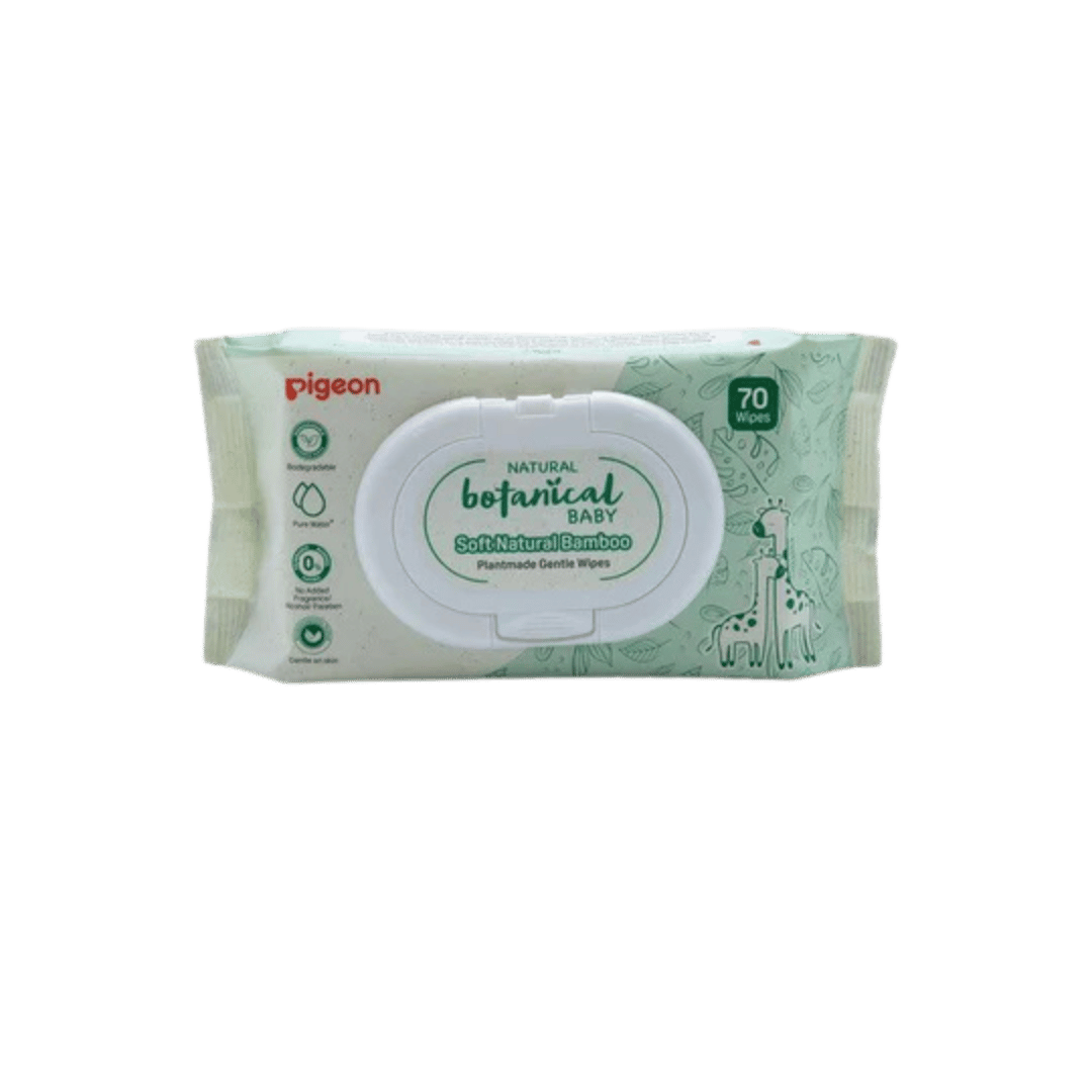 Pigeon Plant-Based Gentle Wipes – 70 Sheets